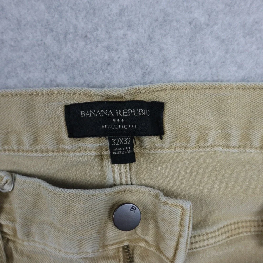 Banana Republic Jeans Mens 32x29 Athletic‎ Fit Stretch Flex 5-Pocket Denim Tan